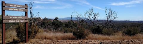 View from the top of the easier of two harder trails View from the top of the easier of two harder trails santa rosa plateau